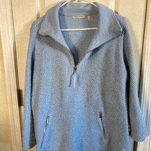 Soft Surroundings, large, pullover with 3/4 zipper